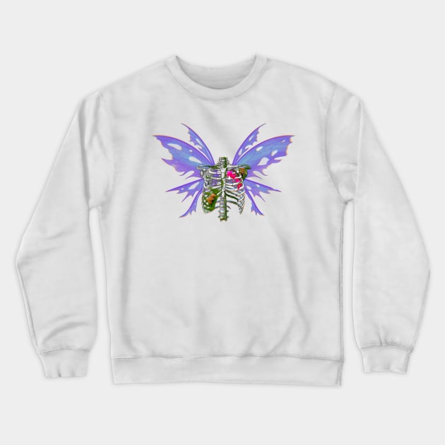 Bleeding Heart Crewneck Sweatshirt by Scarlet Sinner Art